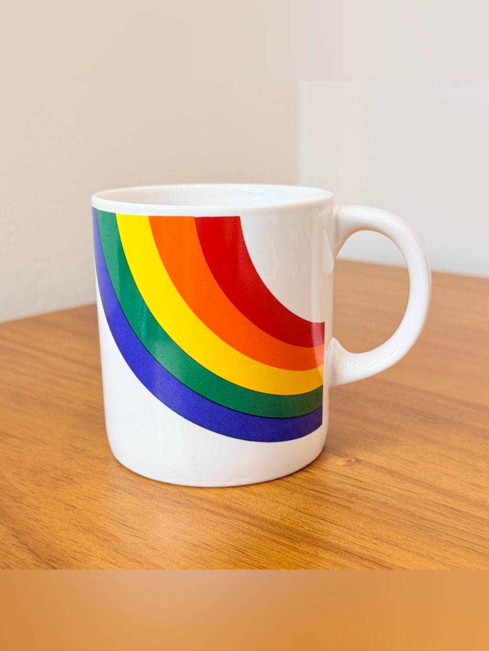Vintage Rainbow Mug by FTD 1984 As Seen On stranger Things Made in Korea Pride